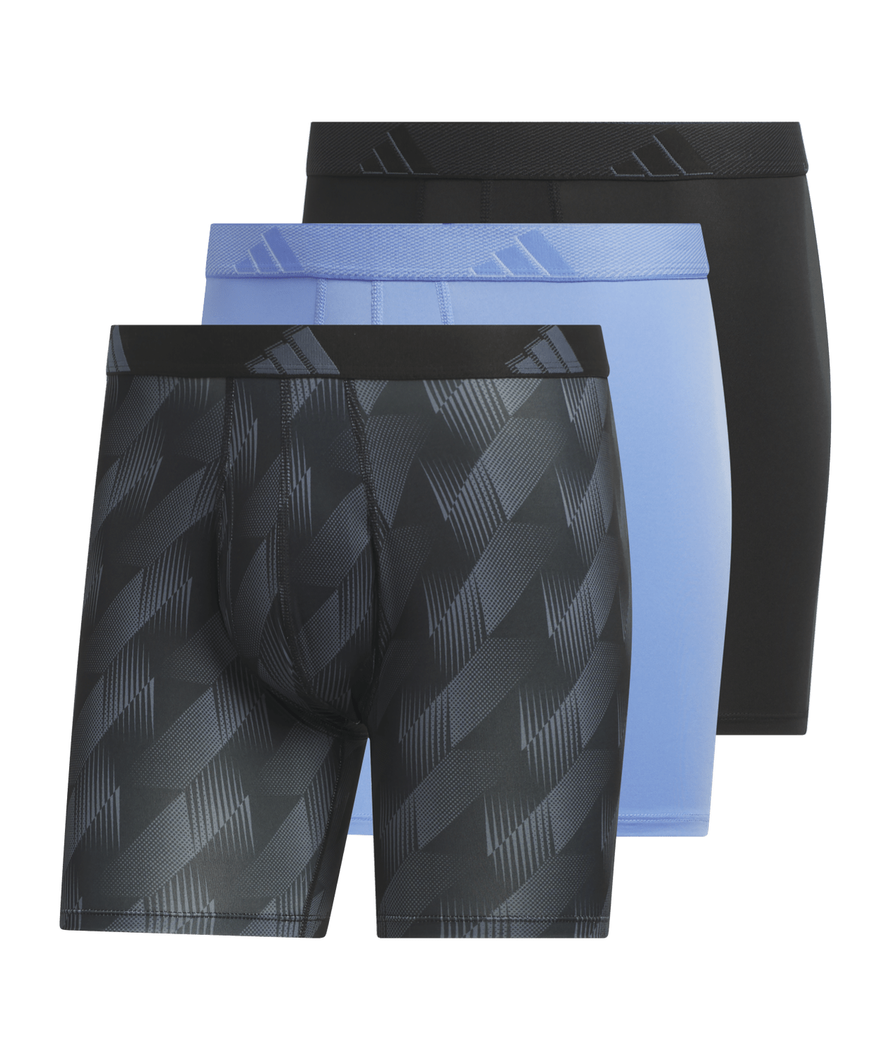 adidas Men's Microfiber 3-Pack Boxer Brief Mens Apparel Underwear