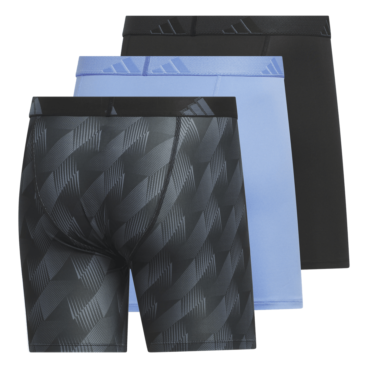 adidas Men's Microfiber 3-Pack Boxer Brief Mens Apparel Underwear