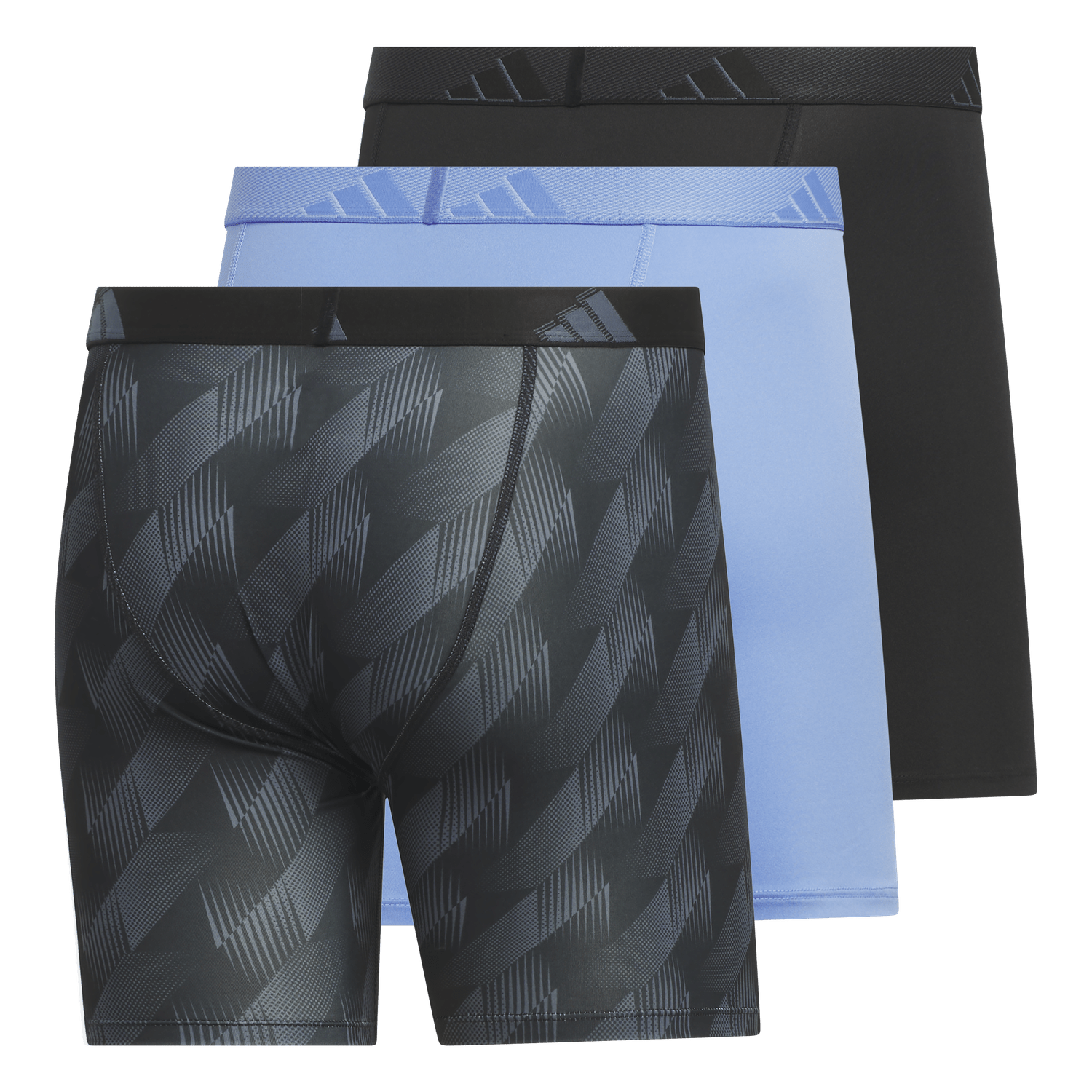 adidas Men's Microfiber 3-Pack Boxer Brief Mens Apparel Underwear