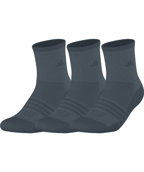 adidas Men's Cushioned X 4 3-Pack Mid-Crew Socks Unisex Accessories Socks