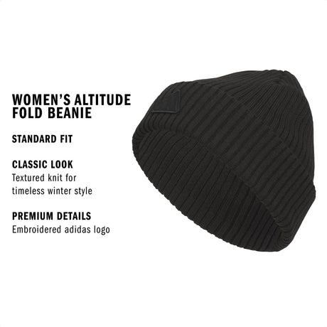 adidas Women's Altitude 2 Fold Beanie Unisex Accessories Hats & Caps