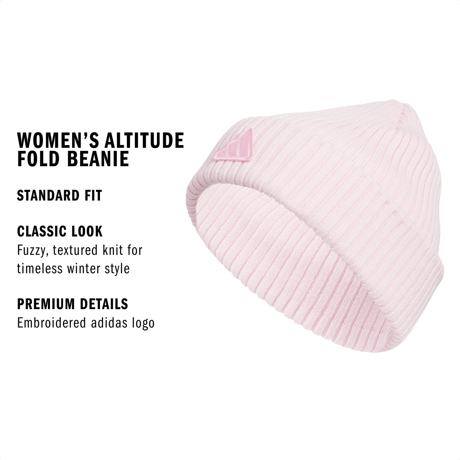 adidas Women's Altitude 2 Fold Beanie Unisex Accessories Hats & Caps