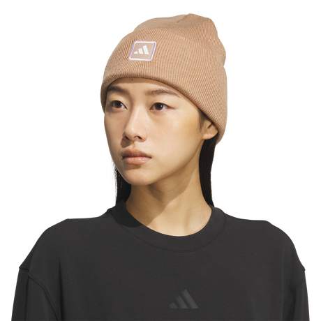 adidas Women's Performance Wide Cuff Fold Beanie Unisex Accessories Hats & Caps