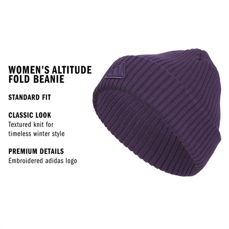 adidas Women's Altitude 2 Fold Beanie Unisex Accessories Hats & Caps
