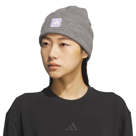 adidas Women's Performance Wide Cuff Fold Beanie Unisex Accessories Hats & Caps