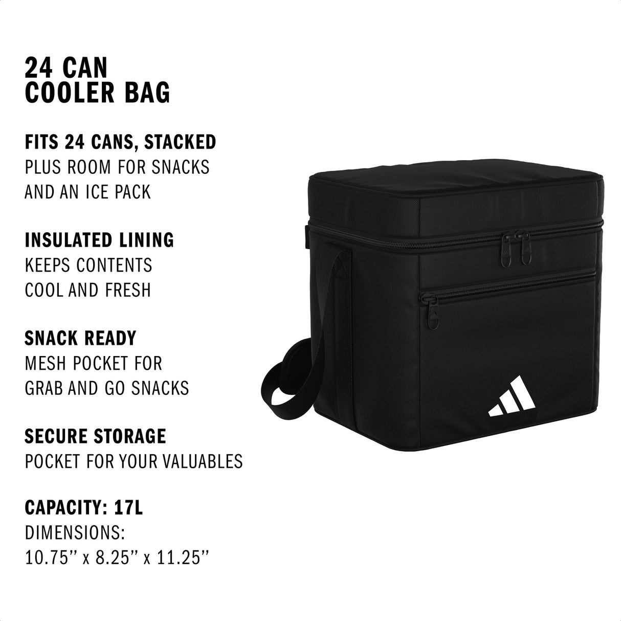 adidas 24 Can Cooler Bag Unisex Accessories Bags & Backpacks