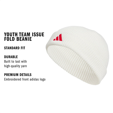 adidas Youth Team Issue 2 Fold Beanie Unisex Accessories Hats & Caps