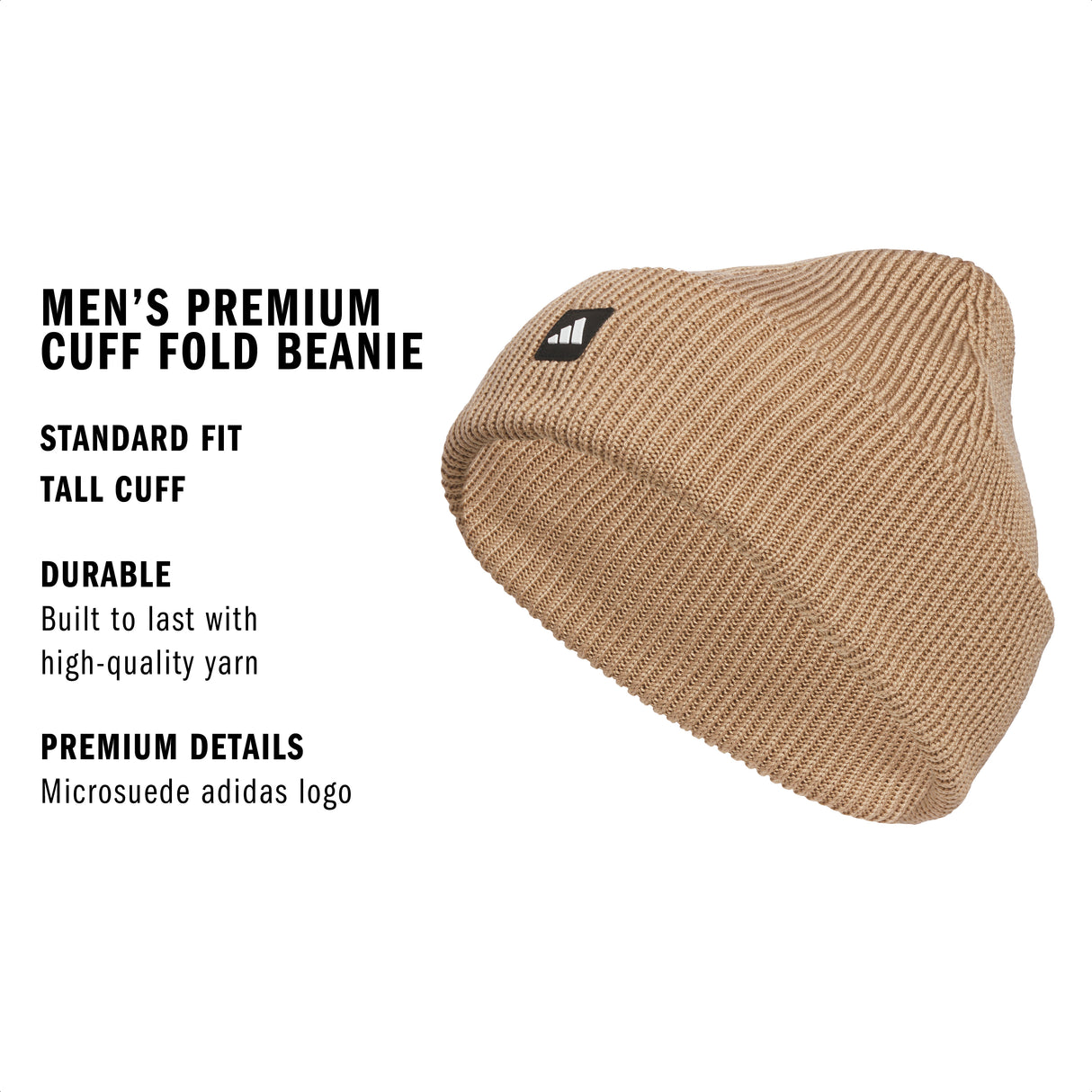 adidas Men's Premium Cuff Fold Beanie-2