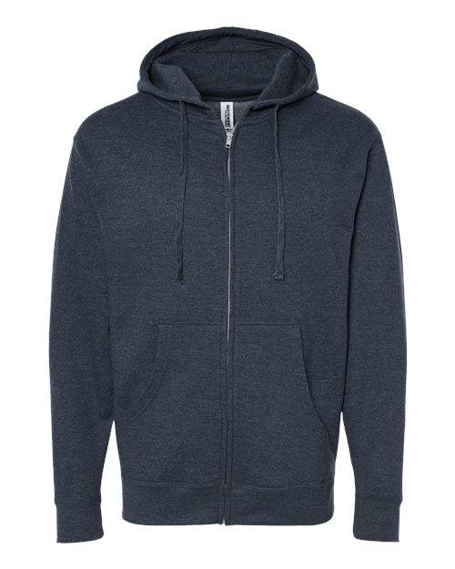 Independent Trading Co. Men's Midweight Full-Zip Hooded Sweatshirt Mens Apparel Jackets & Vests