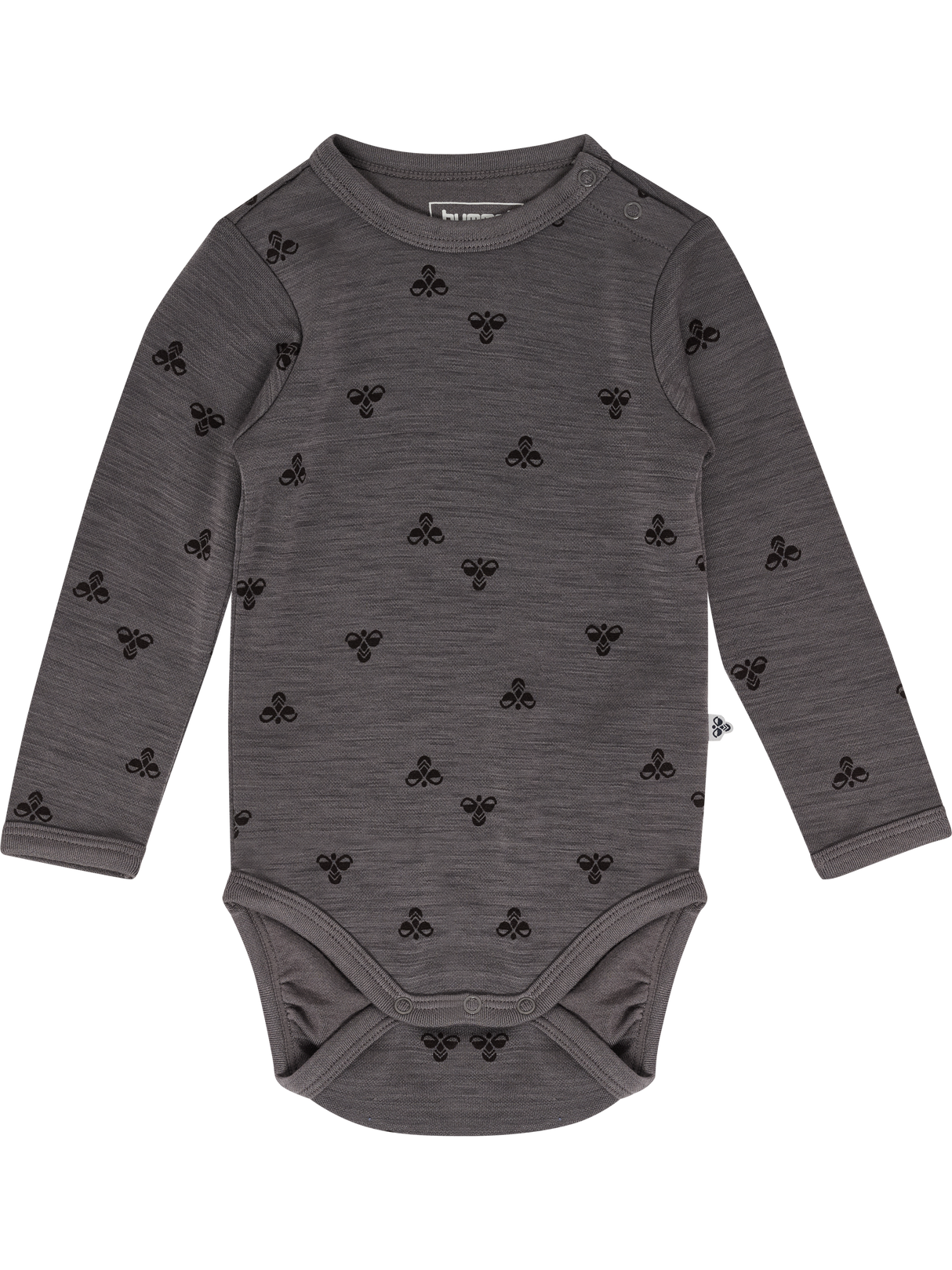 Hummel Infant and Toddler Mini Wool Long Sleeve Bodysuit 229428-1