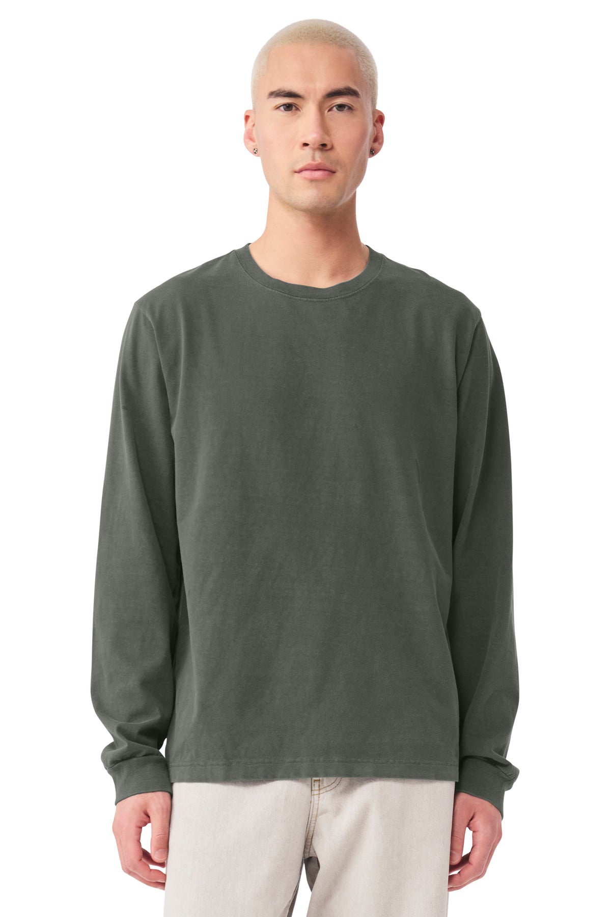 Bella + Canvas Men's Heavyweight Garment-Dyed Long Sleeve Tee