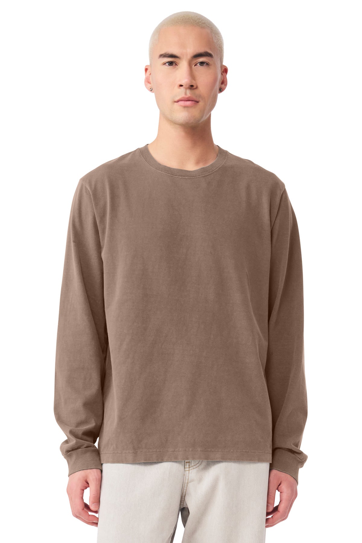Bella + Canvas Men's Heavyweight Garment-Dyed Long Sleeve Tee