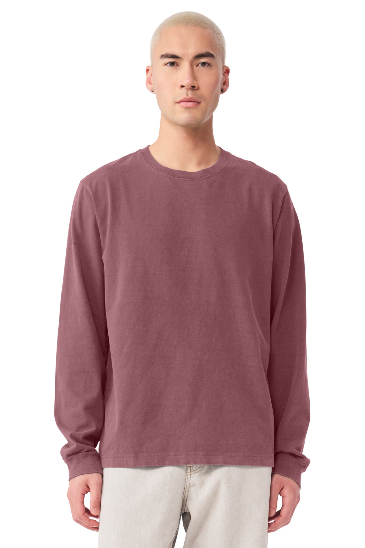 Bella + Canvas Men's Heavyweight Garment-Dyed Long Sleeve Tee