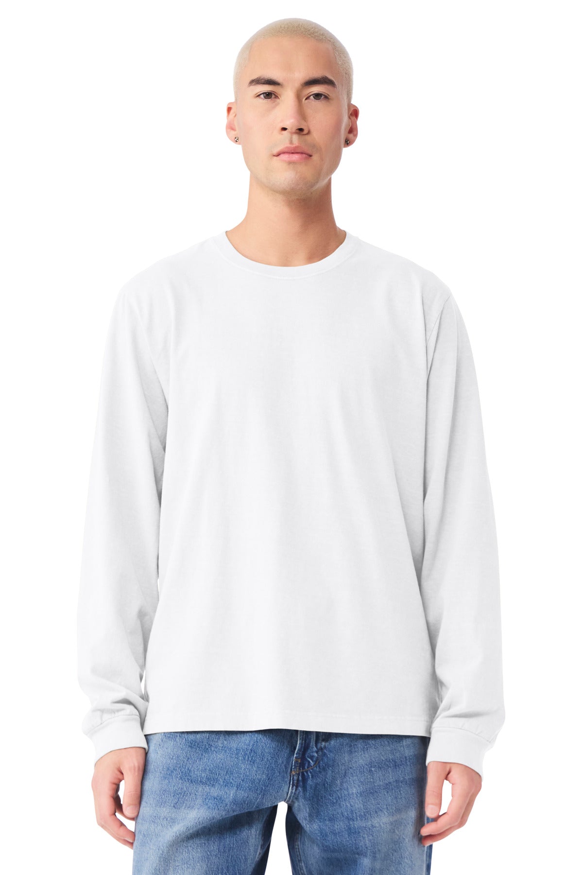 Bella + Canvas Men's Heavyweight Garment-Dyed Long Sleeve Tee