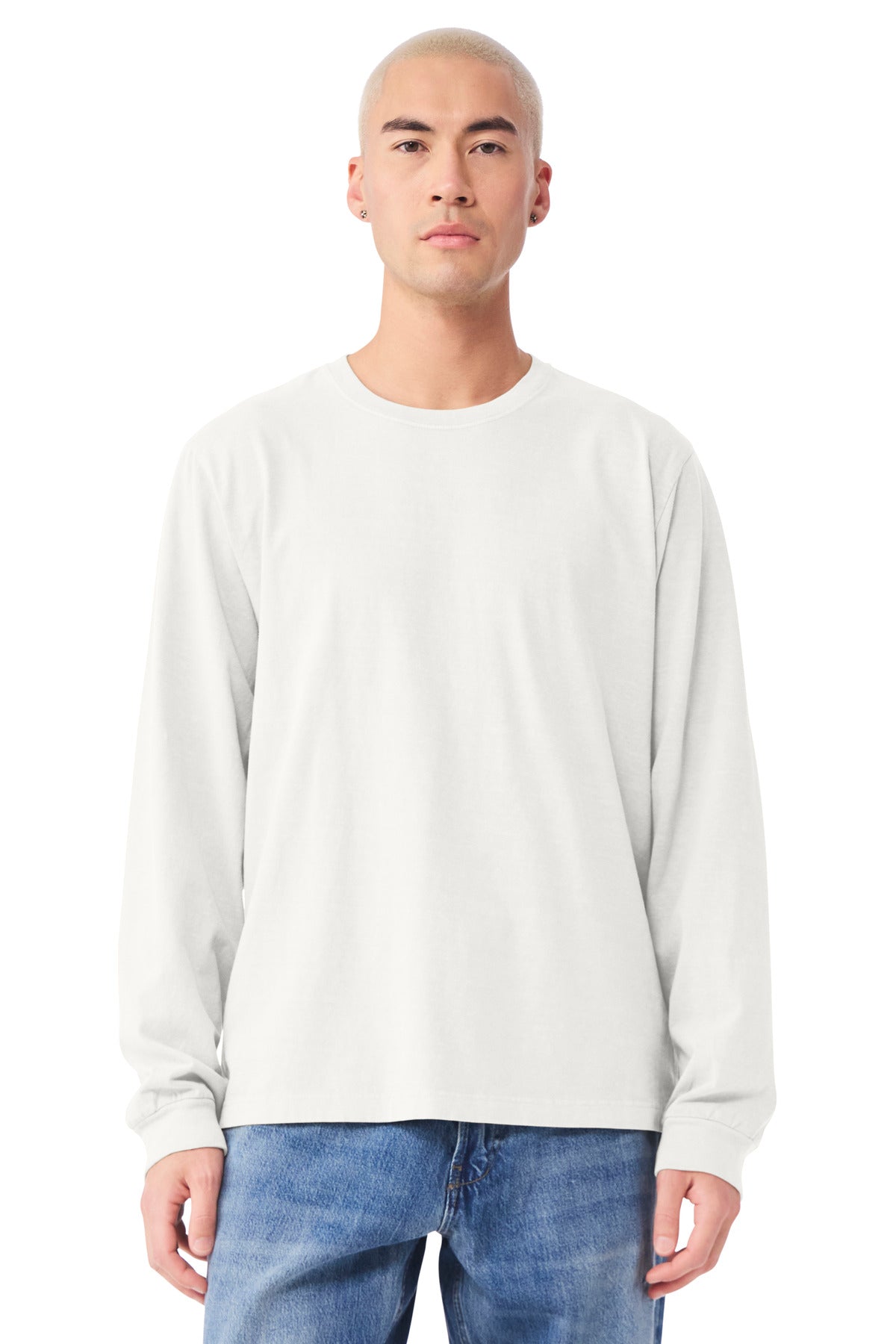 Bella + Canvas Men's Heavyweight Garment-Dyed Long Sleeve Tee