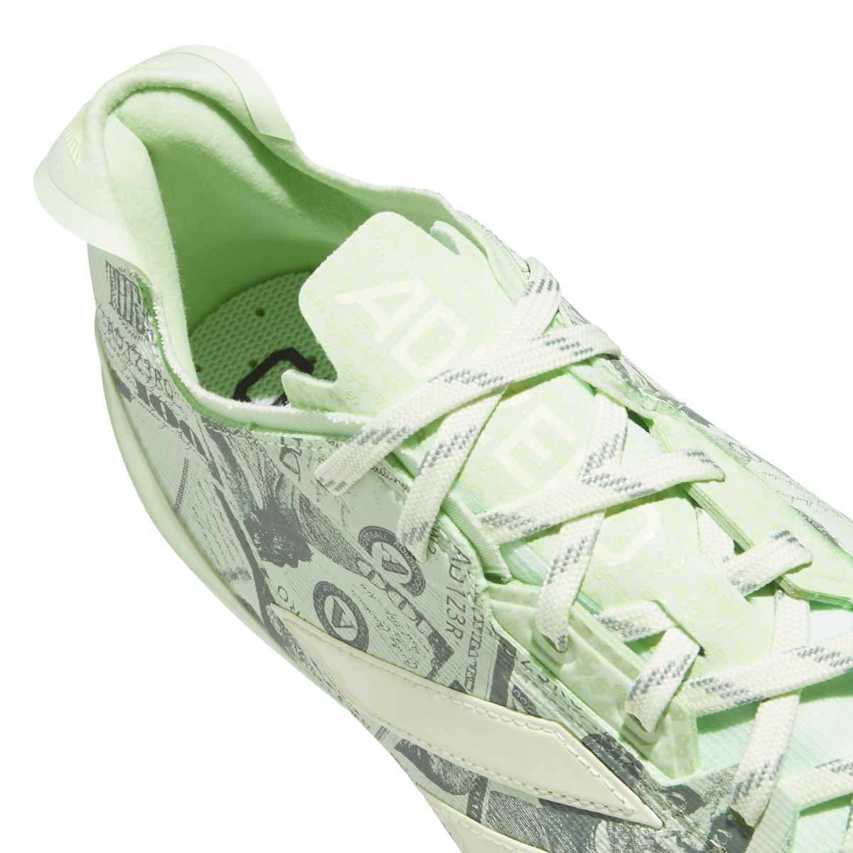 2/1 adidas Men's Adizero Electric II Currency Neutral Football Cleats-8