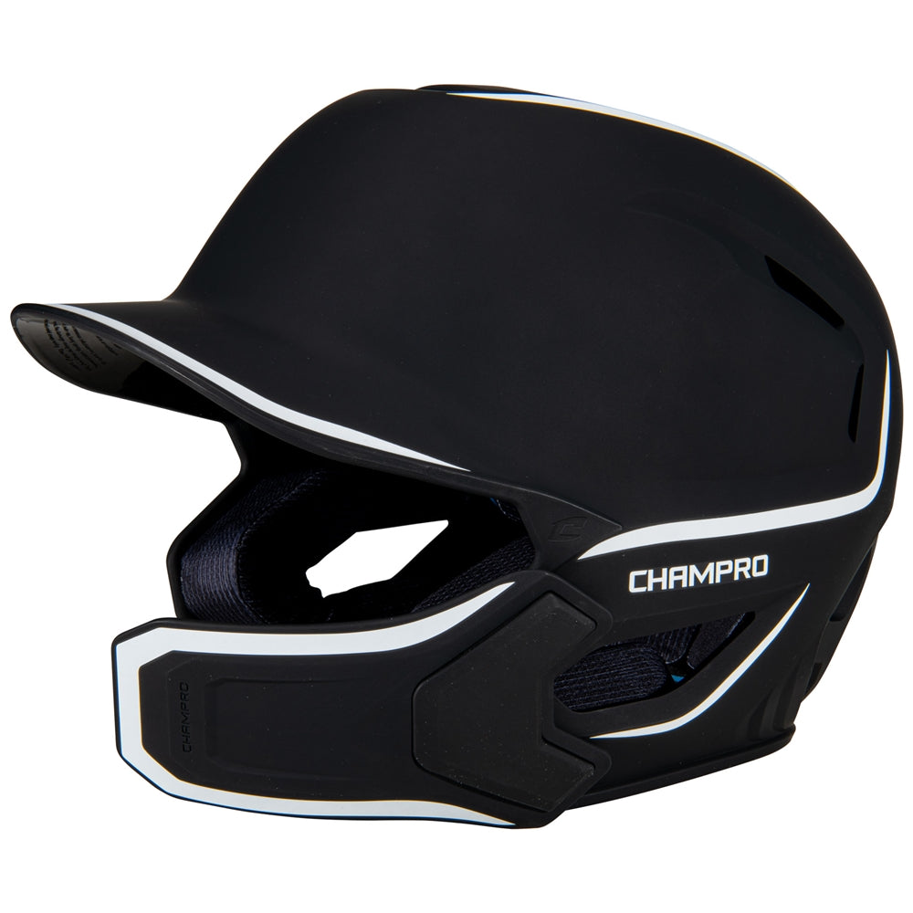 Champro HXE Matte Baseball Batting Helmet with Jaw Guard-1
