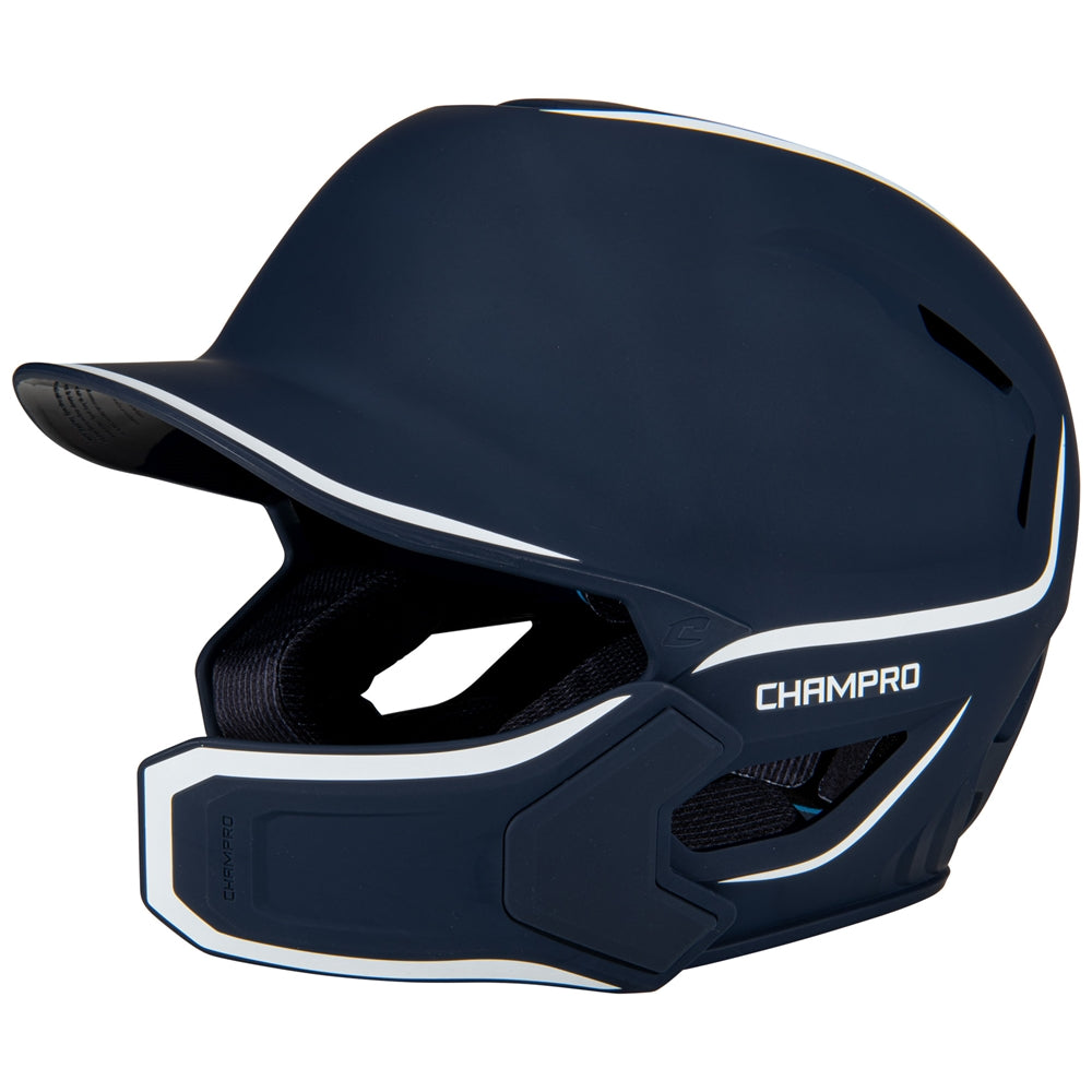 Champro HXE Matte Baseball Batting Helmet with Jaw Guard-1