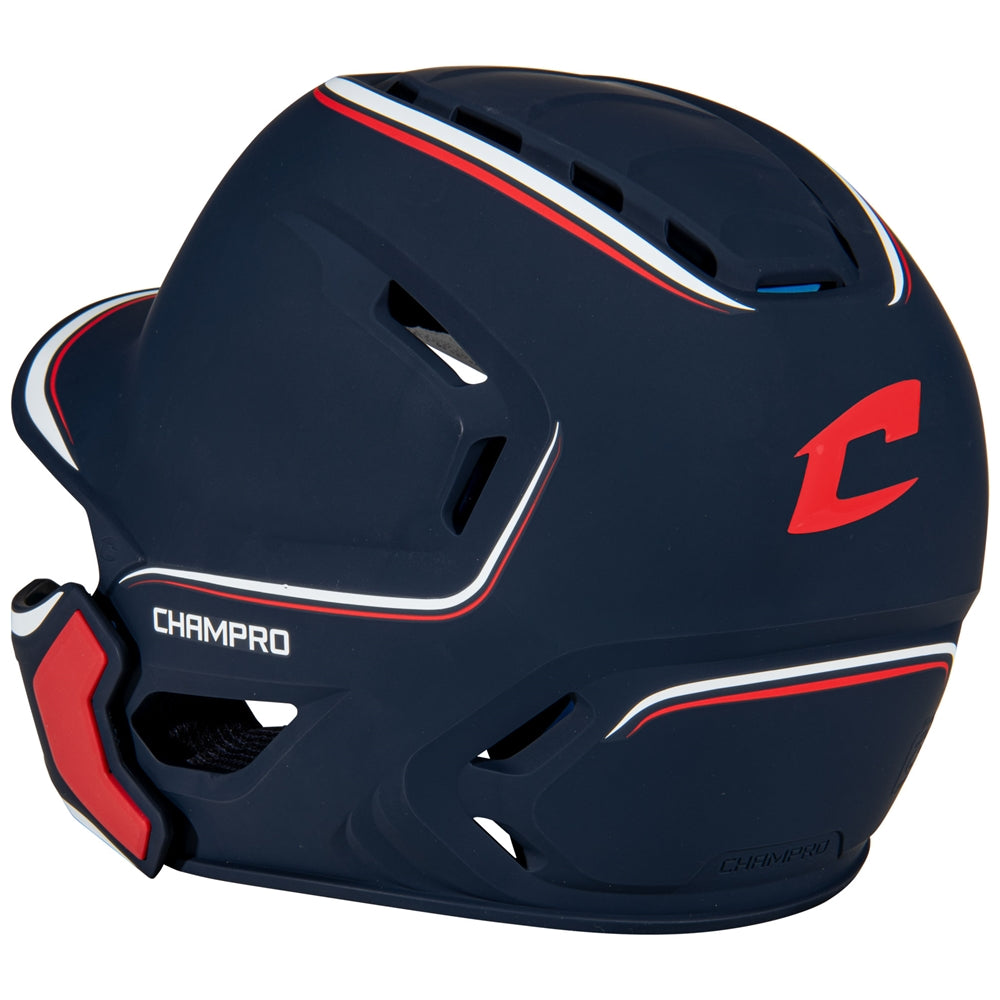 Champro HXE Matte Baseball Batting Helmet with Jaw Guard-2
