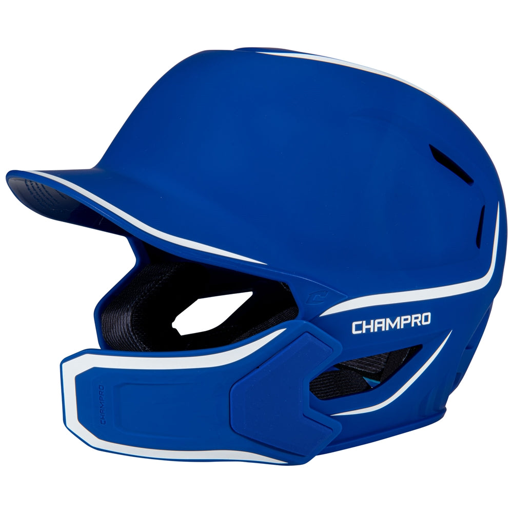 Champro HXE Matte Baseball Batting Helmet with Jaw Guard-1