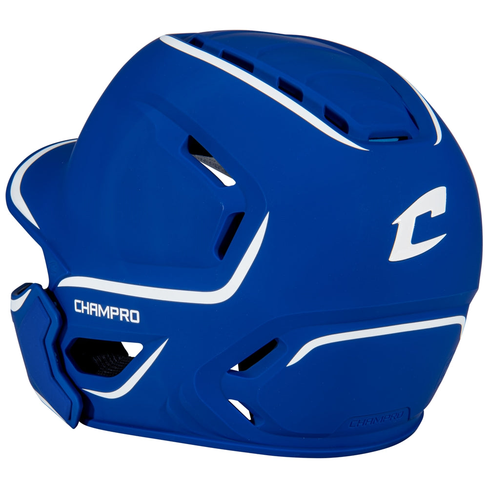 Champro HXE Matte Baseball Batting Helmet with Jaw Guard-2