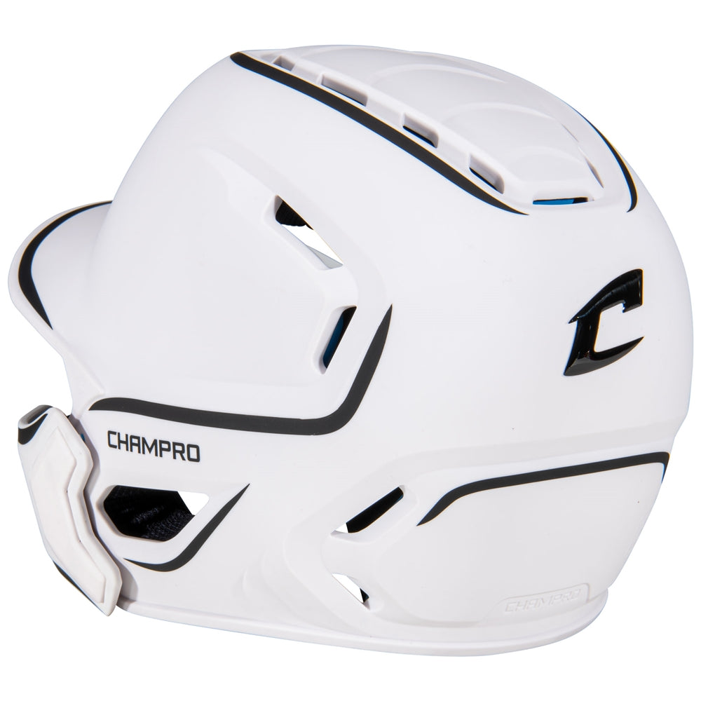 Champro HXE Matte Baseball Batting Helmet with Jaw Guard-2