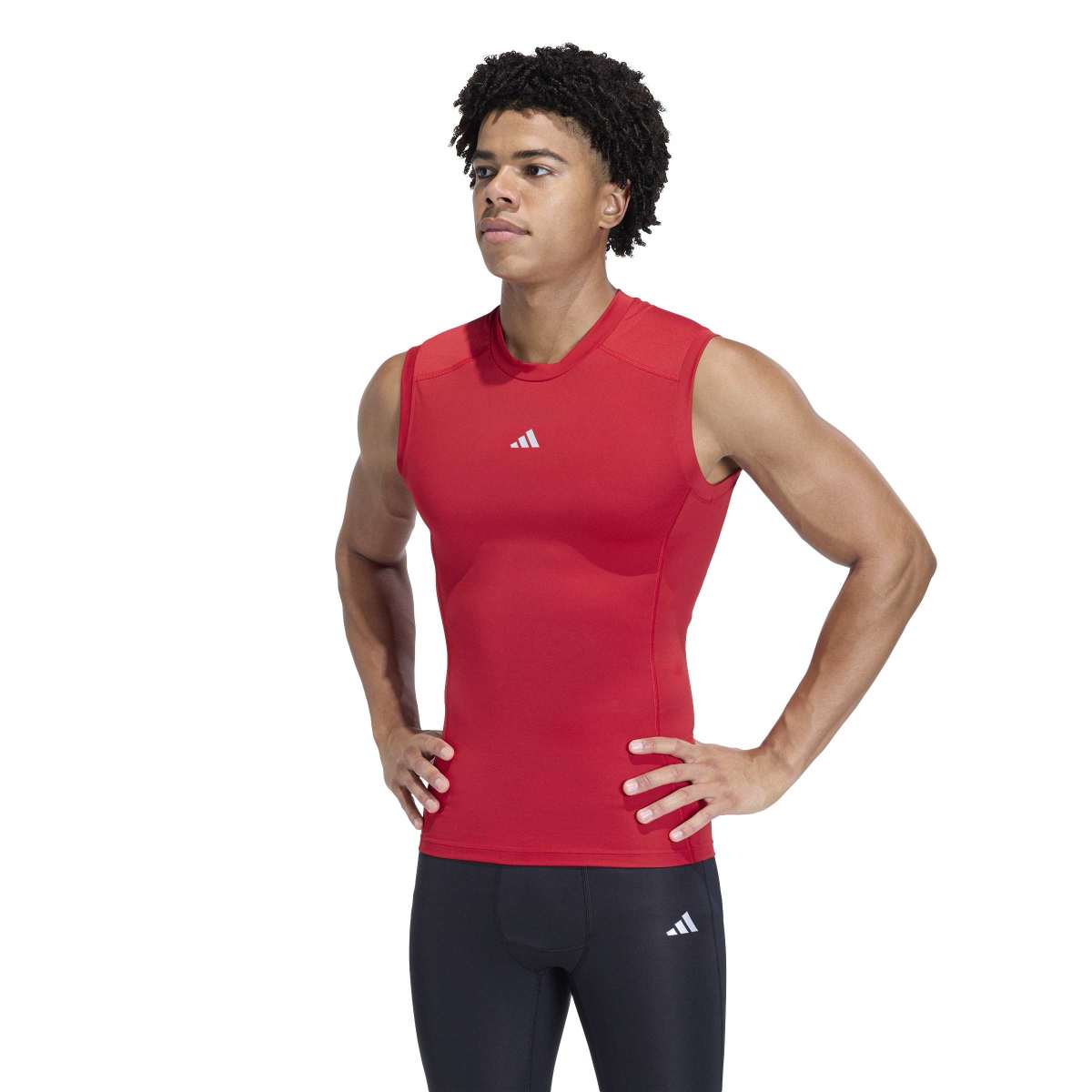 adidas Men's Techfit Sleeveless Tee (Tall)-4