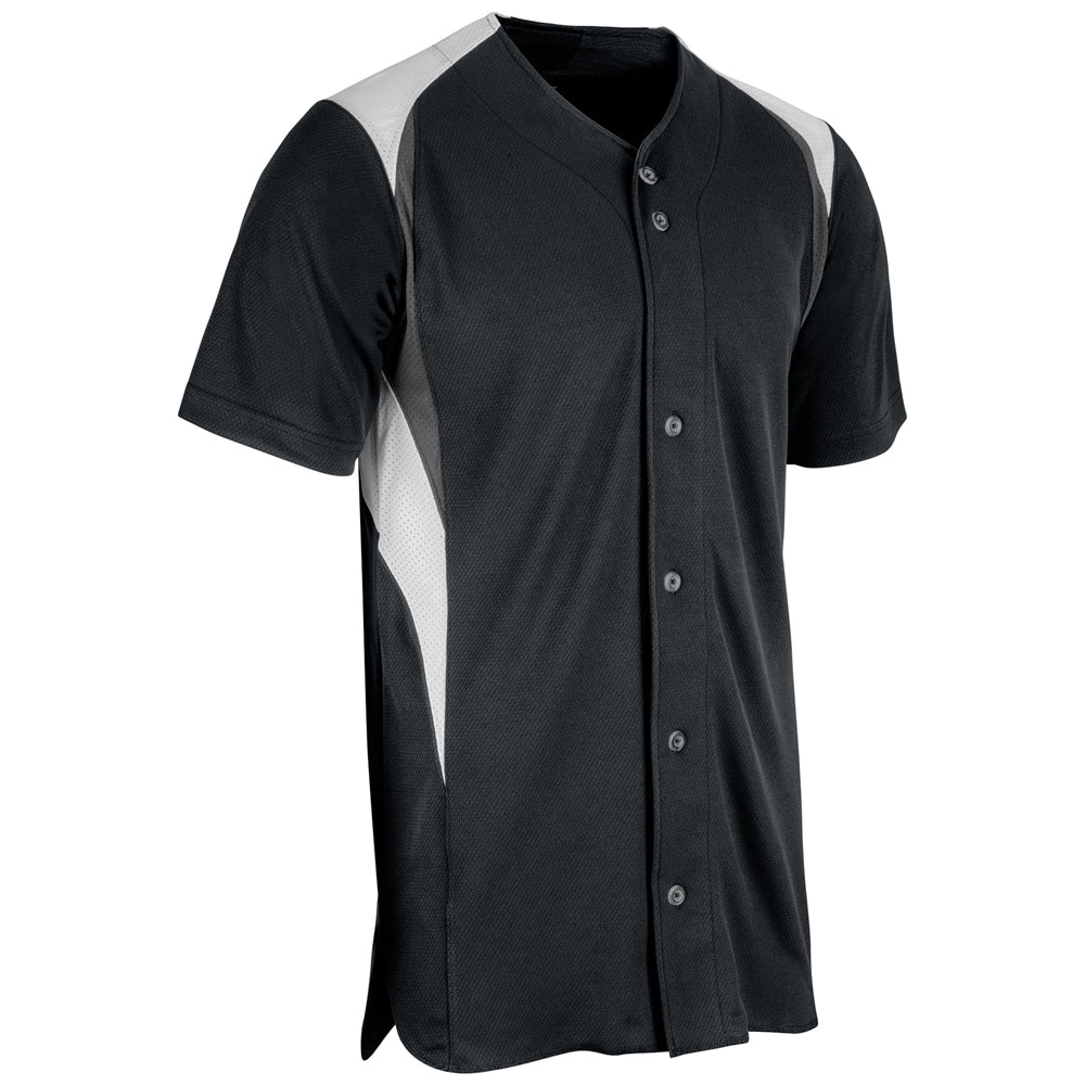 Champro Men's Bull Pen Full Button Baseball Jersey-1