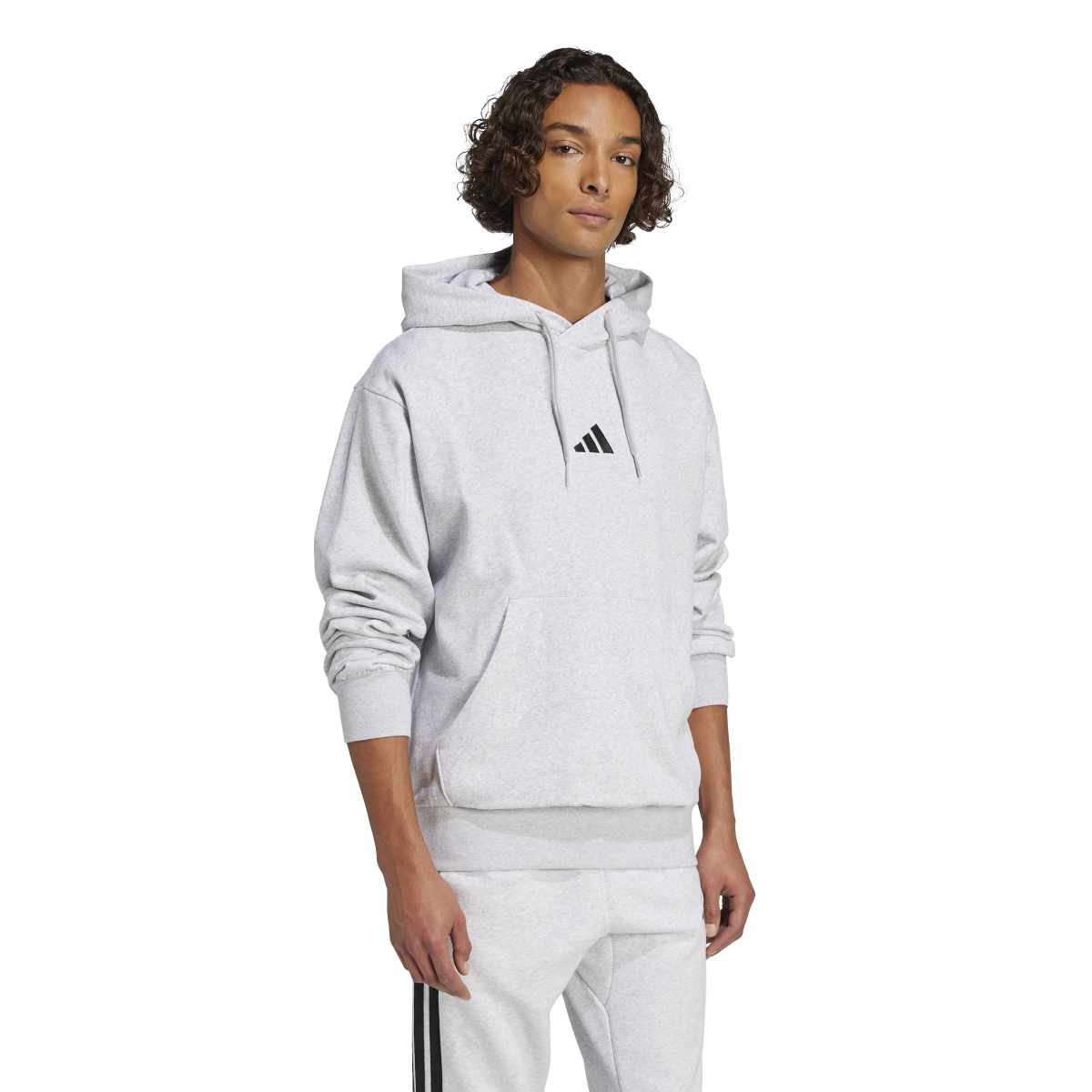 adidas Men's Essentials Feelcozy Fleece Hoodie (Tall)-6