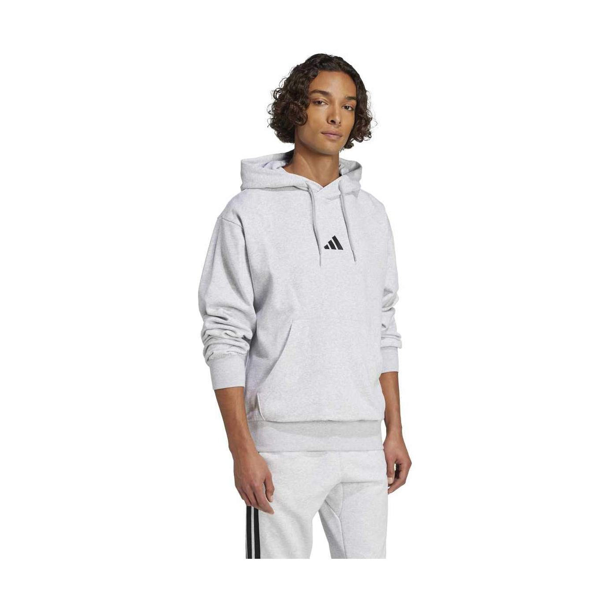 adidas Men's Essentials Feelcozy Fleece Hoodie (Tall)-6