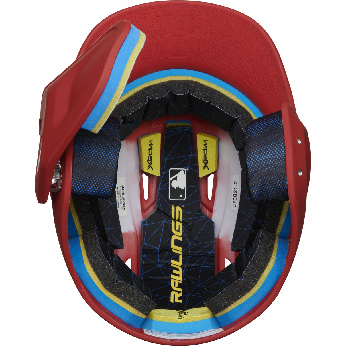 Rawlings Senior 2022 Mach 1-tone Matte Baseball Batting Helmet with Jaw Pad-2