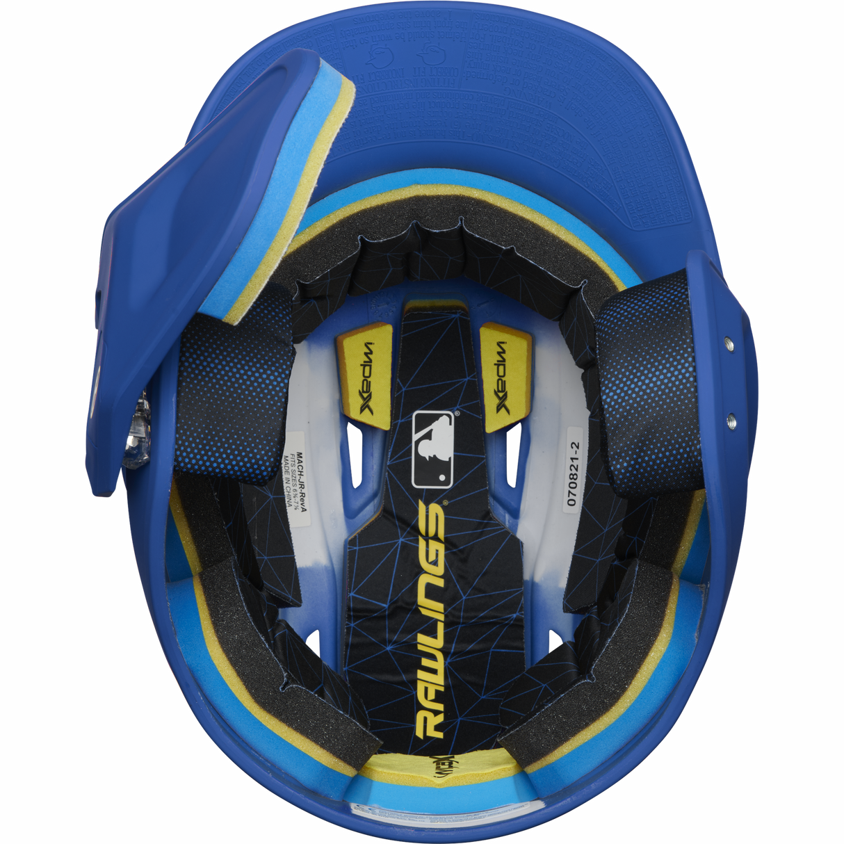 Rawlings Senior 2022 Mach 1-tone Matte Baseball Batting Helmet with Jaw Pad-2