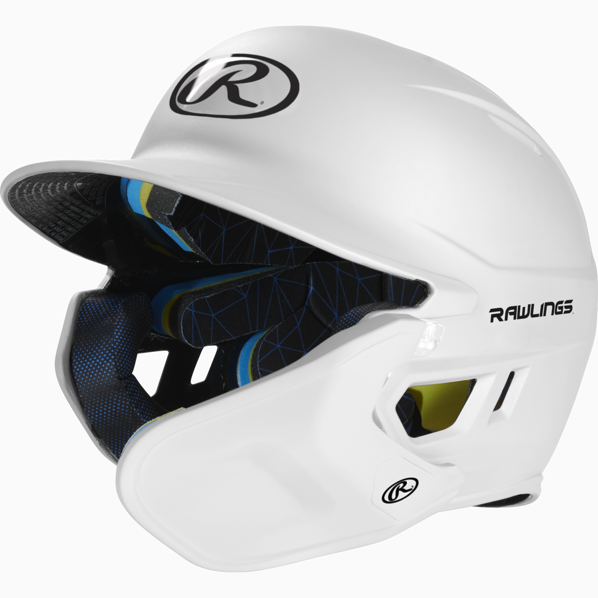 Rawlings Senior 2022 Mach 1-tone Matte Baseball Batting Helmet with Jaw Pad-1