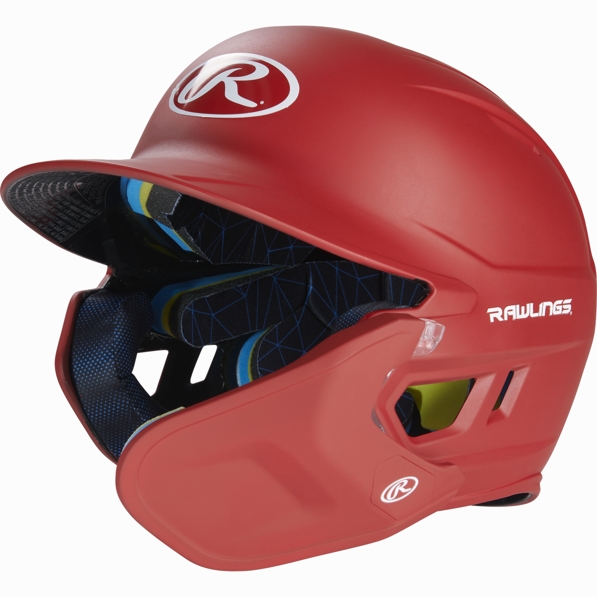 Rawlings Senior 2022 Mach 1-tone Matte Baseball Batting Helmet with Jaw Pad-1