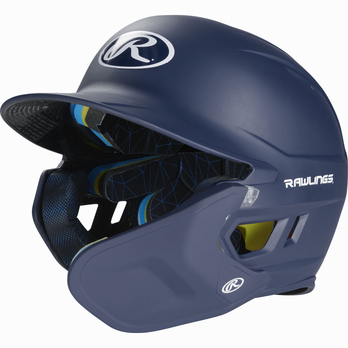 Rawlings Senior 2022 Mach 1-tone Matte Baseball Batting Helmet with Jaw Pad-1