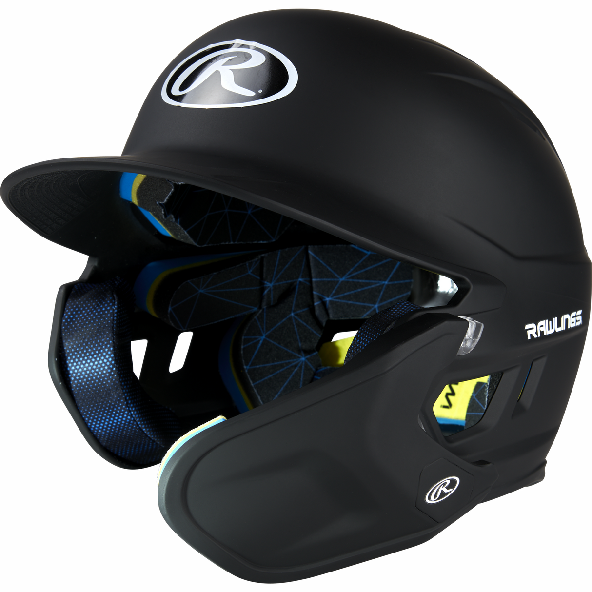 Rawlings Senior 2022 Mach 1-tone Matte Baseball Batting Helmet with Jaw Pad-1