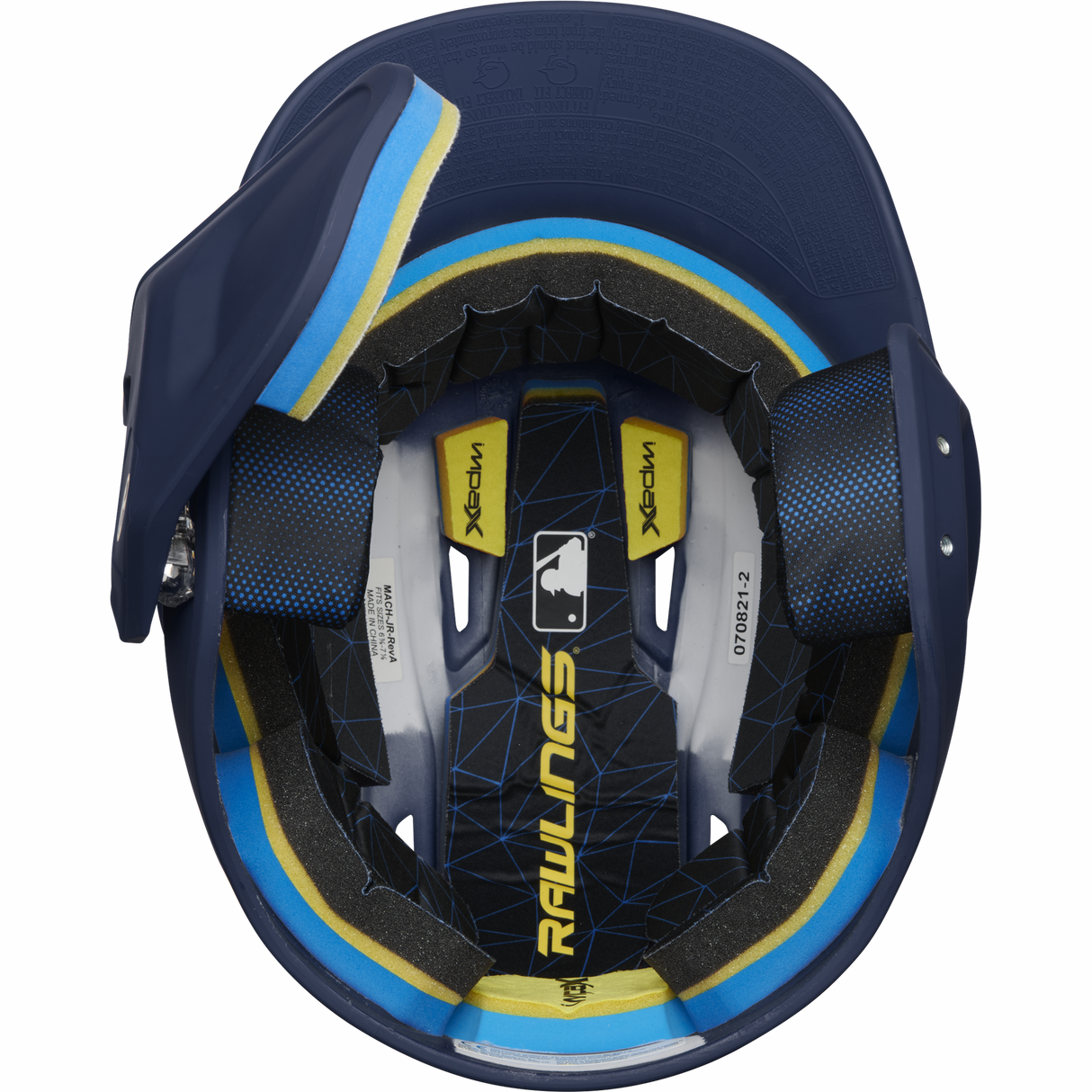 Rawlings Senior 2022 Mach 1-tone Matte Baseball Batting Helmet with Jaw Pad-2