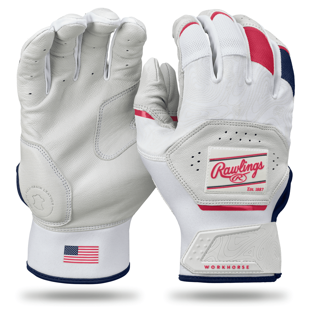 Rawlings Workhorse Baseball Batting Gloves-1
