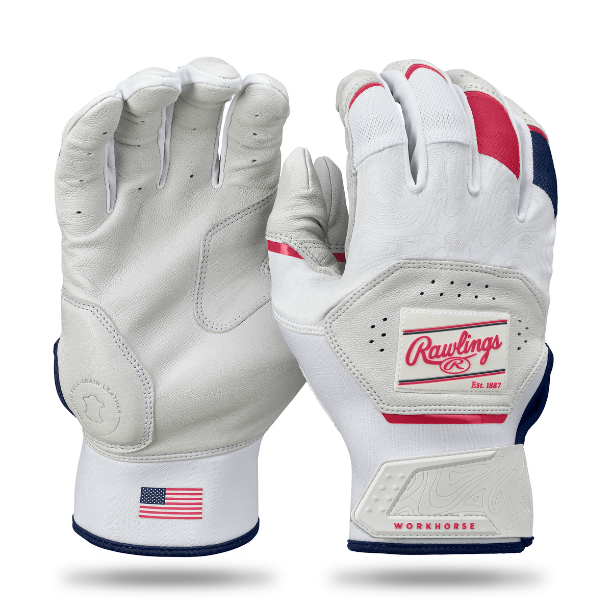 Rawlings Workhorse Baseball Batting Gloves-1