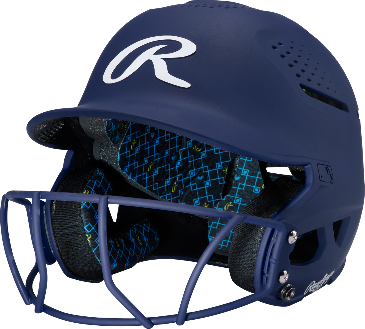 Rawlings Rx2 Softball Batting Helmet with Face Mask-1