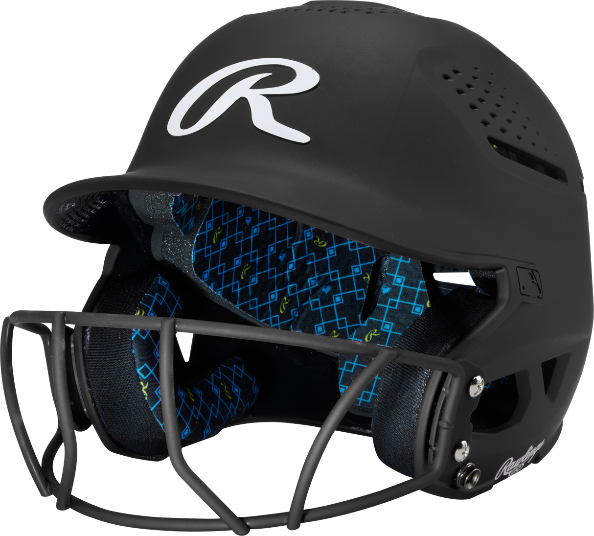 Rawlings Rx2 Softball Batting Helmet with Face Mask-1