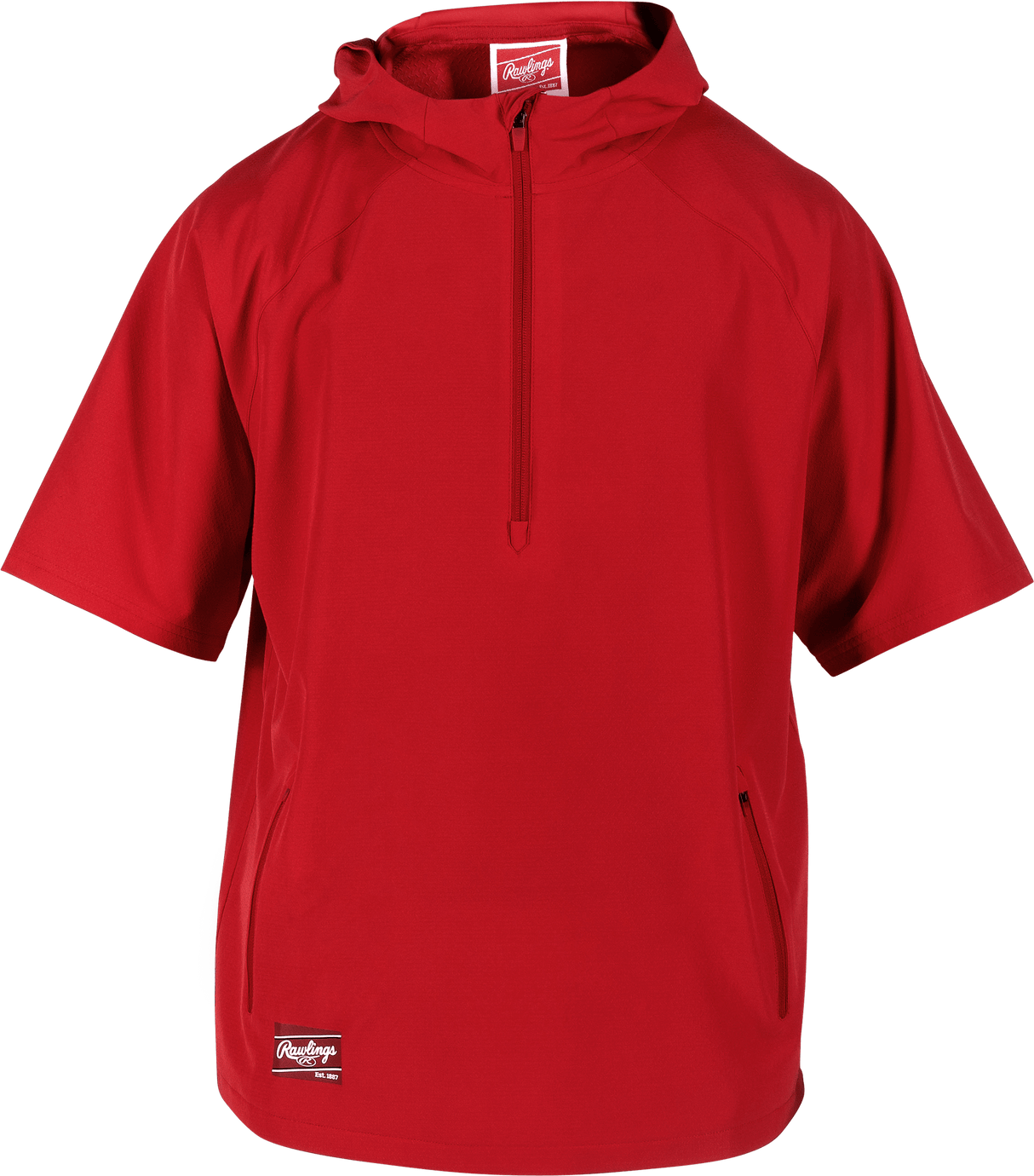 Rawlings Youth Colorsync Short Sleeve Hooded Jacket-1