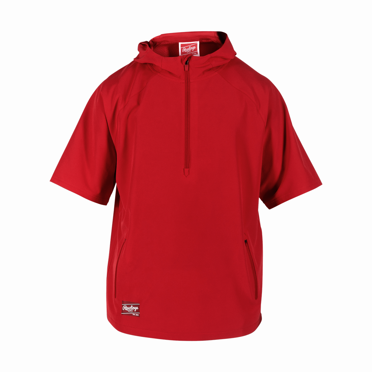 Rawlings Youth Colorsync Short Sleeve Hooded Jacket-1