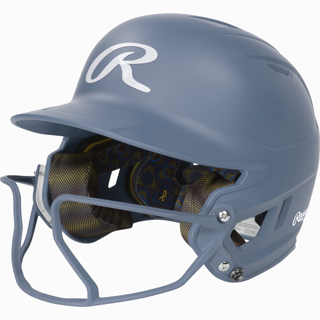 Rawlings Mach Hi-viz 1-tone Matte Fastpitch Softball Batting Helmet with Attached Face Guard-1