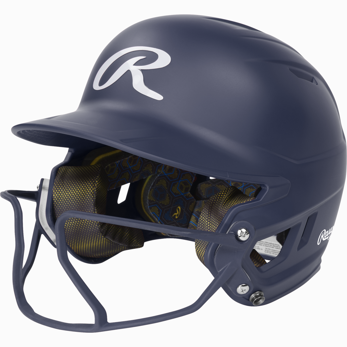 Rawlings Mach Hi-viz 1-tone Matte Fastpitch Softball Batting Helmet with Attached Face Guard-1