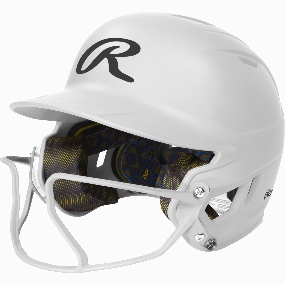 Rawlings Mach Hi-viz 1-tone Matte Fastpitch Softball Batting Helmet with Attached Face Guard-1