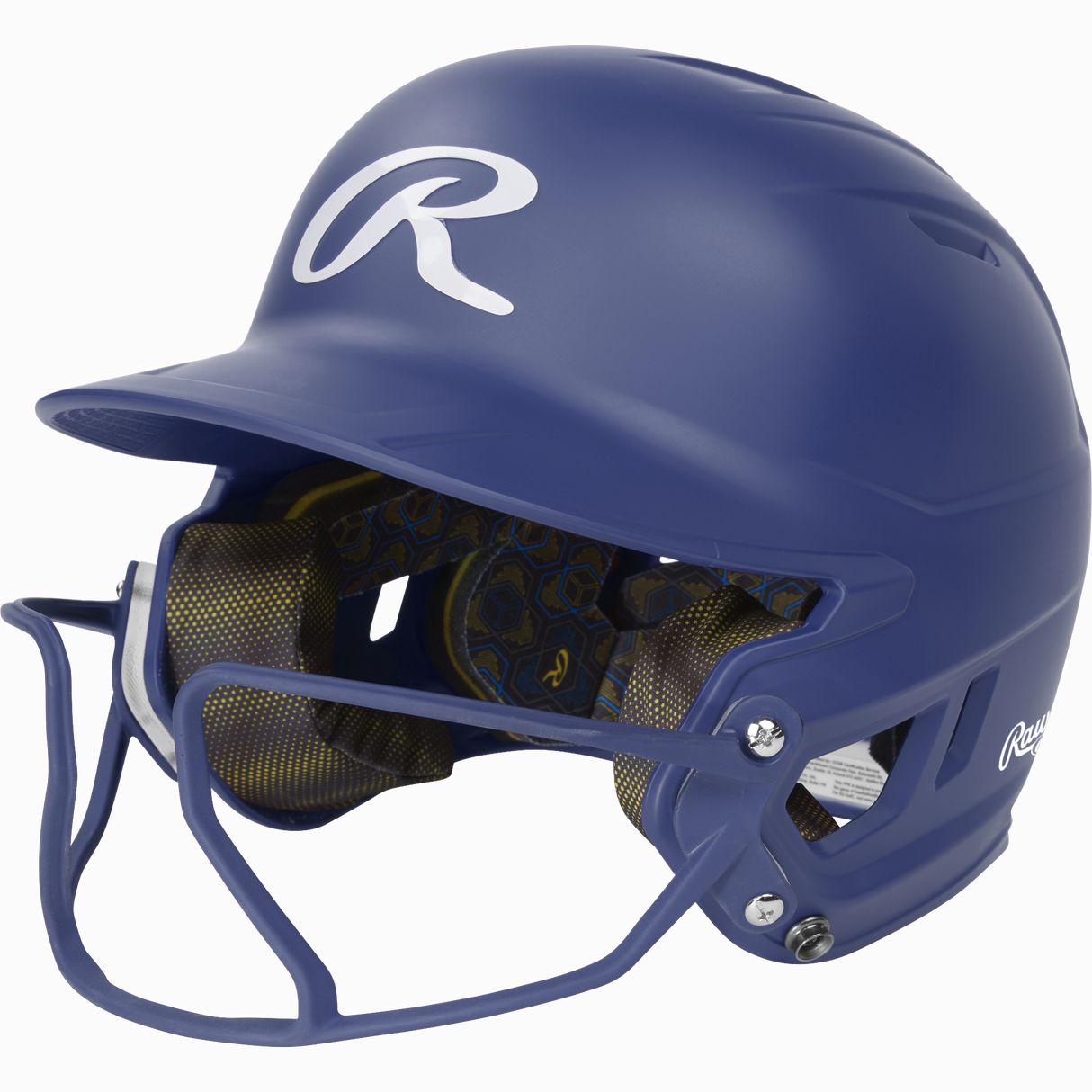 Rawlings Mach Hi-viz 1-tone Matte Fastpitch Softball Batting Helmet with Attached Face Guard-1