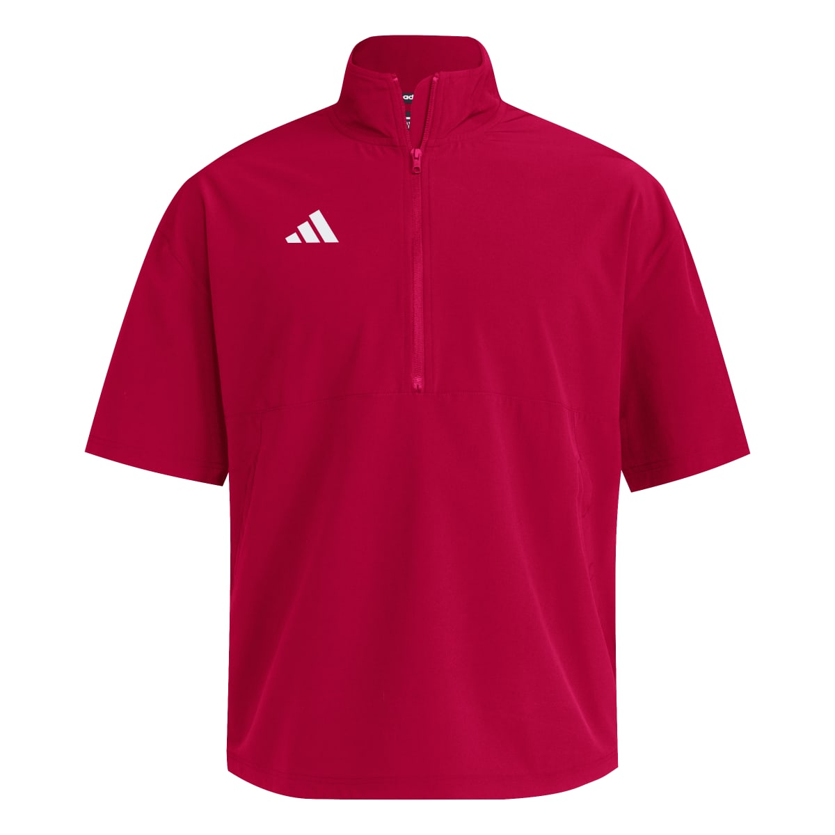 adidas Men's Short Sleeve Quarter Zip Woven Jacket-1