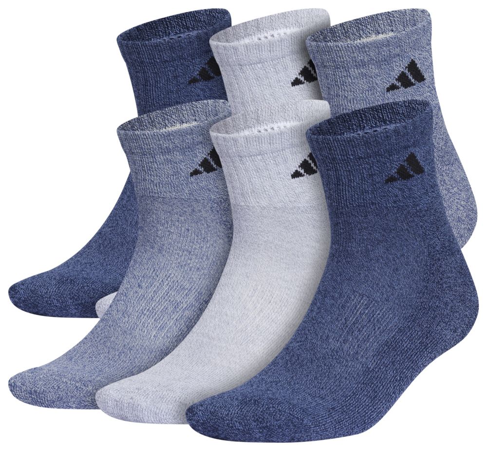 adidas Men's Athletic Cushioned Quarter Socks 3-Pairs Unisex Accessories Socks