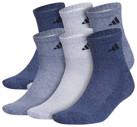adidas Men's Athletic Cushioned Quarter Socks 3-Pairs Unisex Accessories Socks